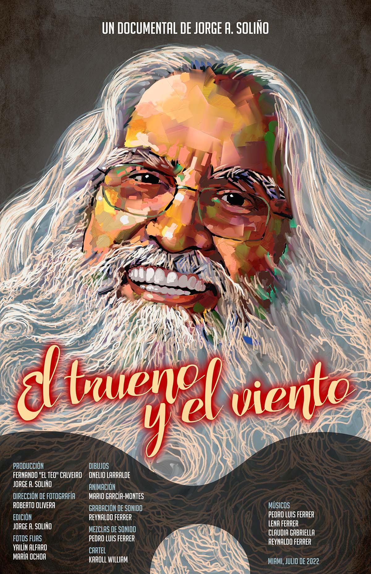El trueno y el viento- Pedro Luis Ferrer - Poster Design by Karoll William Visual Arts